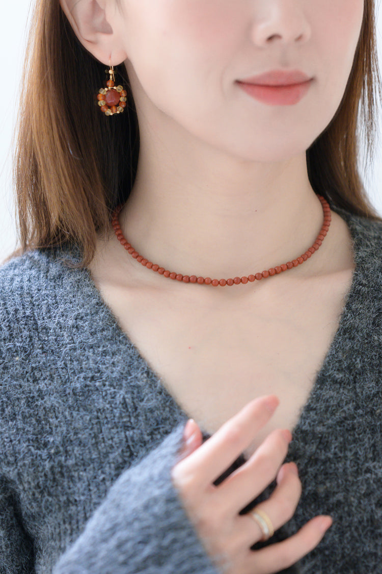 Flourishing Luck Necklace | Red Jasper