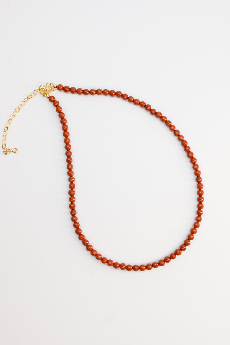 Flourishing Luck Necklace | Red Jasper