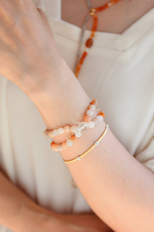 Bonded Bliss Bracelet | Rose Aventurine | 1st Anniversary Limited Edition