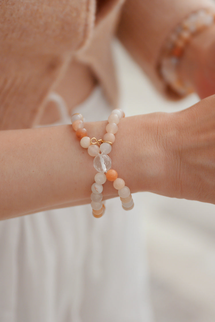 Bonded Bliss Bracelet | Rose Aventurine | 1st Anniversary Limited Edition