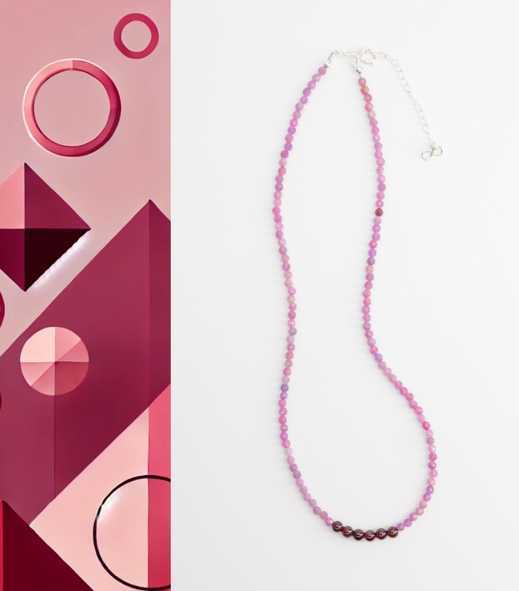 Basic1.0 | Ruby(AA) Garnet Necklace