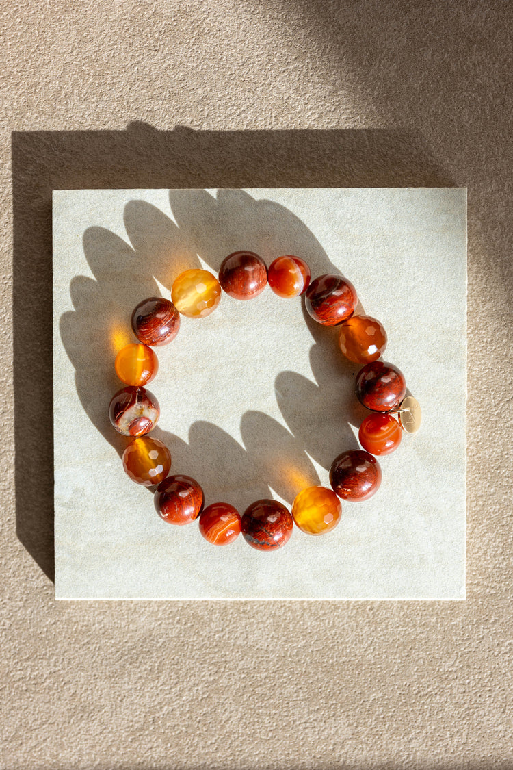 Blessed Moment Bracelet | Red Snake Skin Jasper Carnelian (natural)