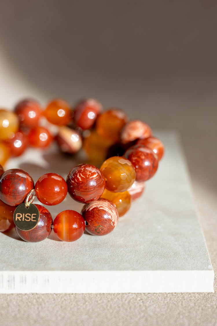 Blessed Moment Bracelet | Red Snake Skin Jasper Carnelian (natural)