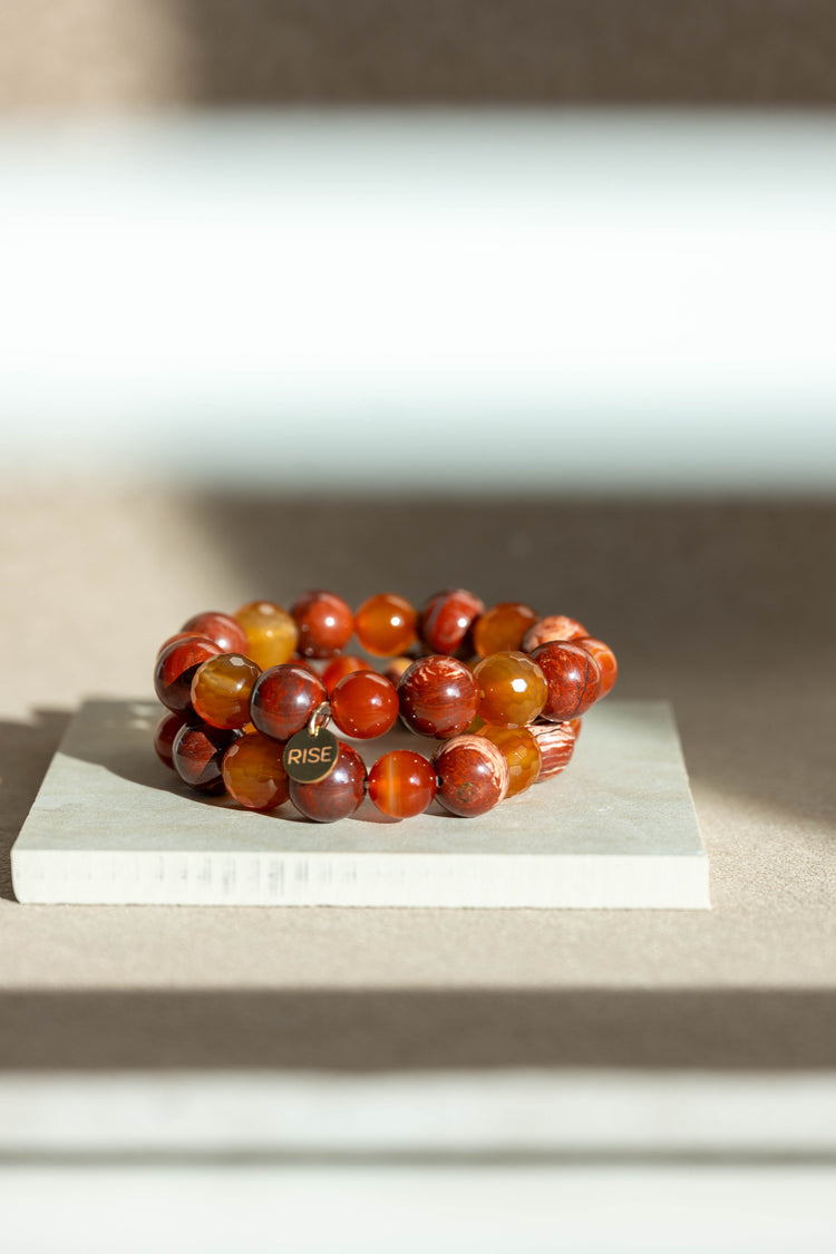 Blessed Moment Bracelet | Red Snake Skin Jasper Carnelian (natural)