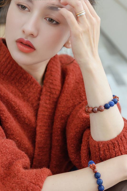 Fortune Flow Bracelet | Red Snake Skin Jasper Sodalite