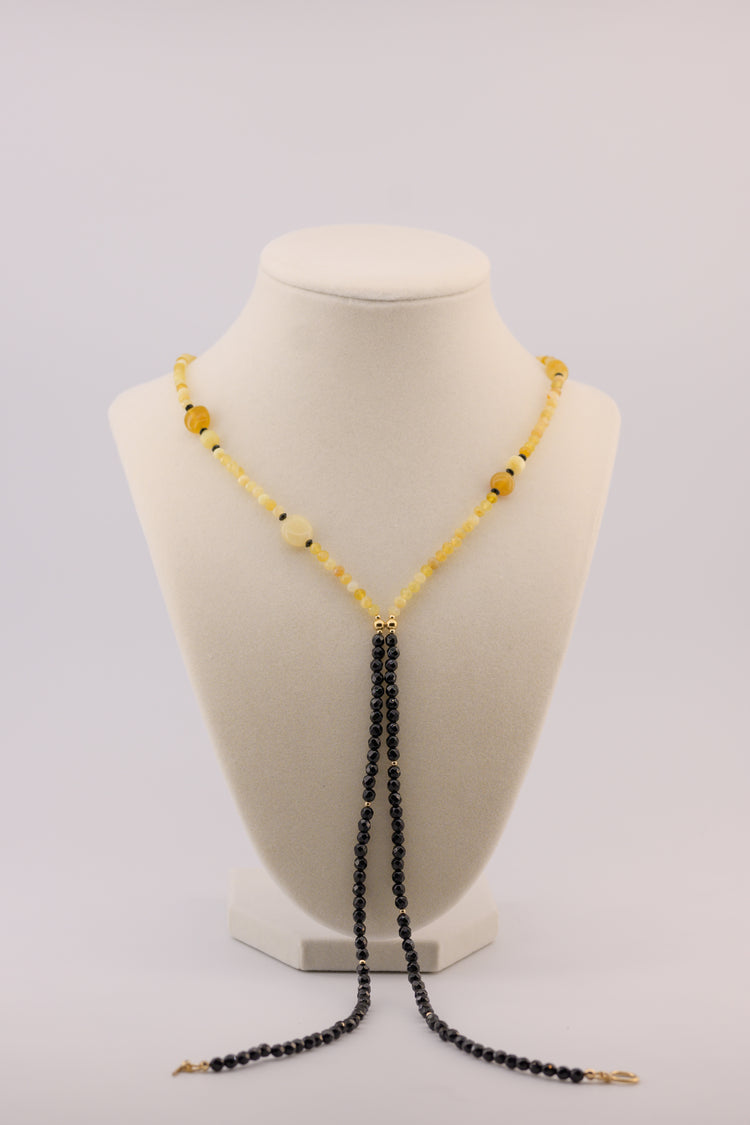Stargazing 7in1 Yellow Opal Onyx Necklace