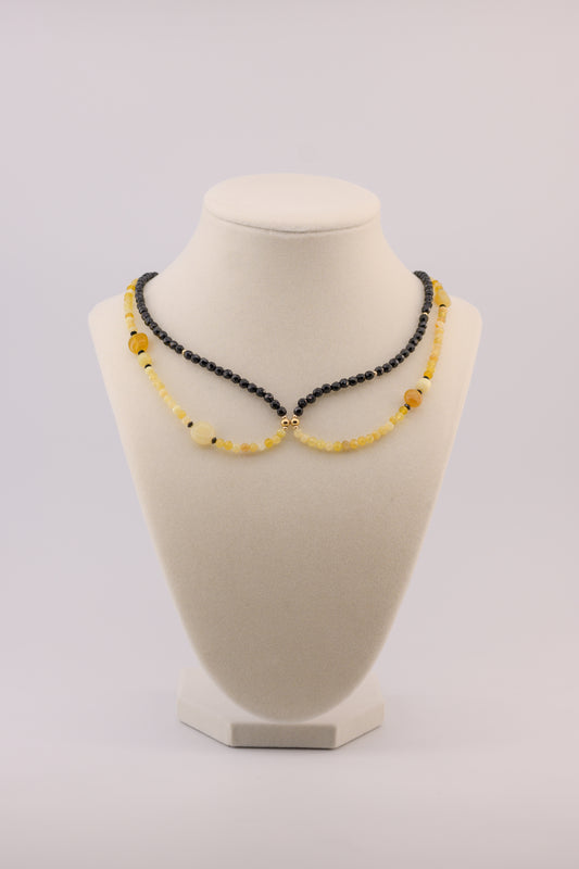 Stargazing 7in1 Yellow Opal Onyx Necklace