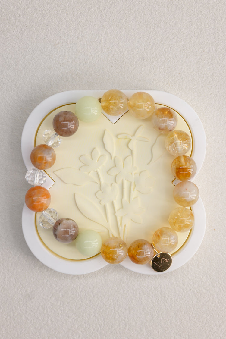 Golden Ambition Bracelet | Madagascan Marigold Sunstone Copper Sunstone Golden Citrine