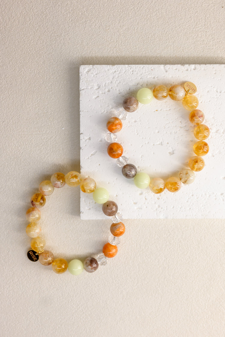 Golden Ambition Bracelet | Madagascan Marigold Sunstone Copper Sunstone Golden Citrine